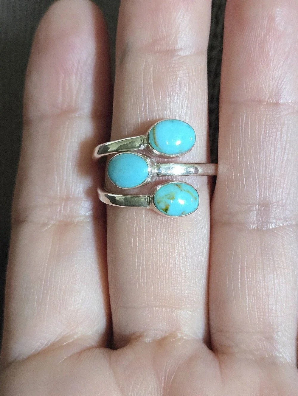 Silver🤍 Triple3️⃣ Turquoise🩵 Ring💍 - NWT